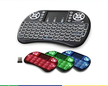 Carregar imagem no visualizador da galeria, Mini teclado controle usb touchpad smart tv tv box pc ps3 iluminado