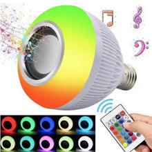 Carregar imagem no visualizador da galeria, Lampada musical  Bluetooth De Led Caixa De Som C Controle Rgb 12W