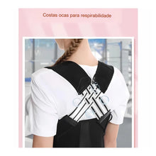 Carregar imagem no visualizador da galeria, Corretor Postural Colete Cervical Cinta Alinha Coluna Unissex Postura Regulavel