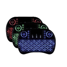 Carregar imagem no visualizador da galeria, Mini teclado controle usb touchpad smart tv tv box pc ps3 iluminado
