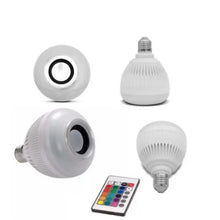 Carregar imagem no visualizador da galeria, Lampada musical  Bluetooth De Led Caixa De Som C Controle Rgb 12W