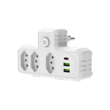 Carregar imagem no visualizador da galeria, Tomadas de energia Regua, Extensão elétrica, Tomada USB, Filtro de linha