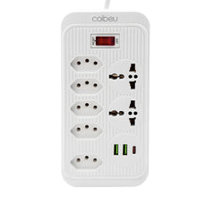 Carregar imagem no visualizador da galeria, Tomadas de energia Regua, Extensão elétrica, Tomada USB, Filtro de linha