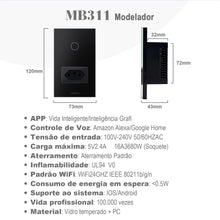 Carregar imagem no visualizador da galeria, Interruptor Inteligente WiFi com Neutral – Compatível com Alexa e Tuya