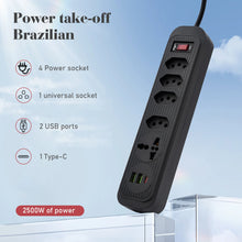 Carregar imagem no visualizador da galeria, Tomadas de energia Regua, Extensão elétrica, Tomada USB, Filtro de linha